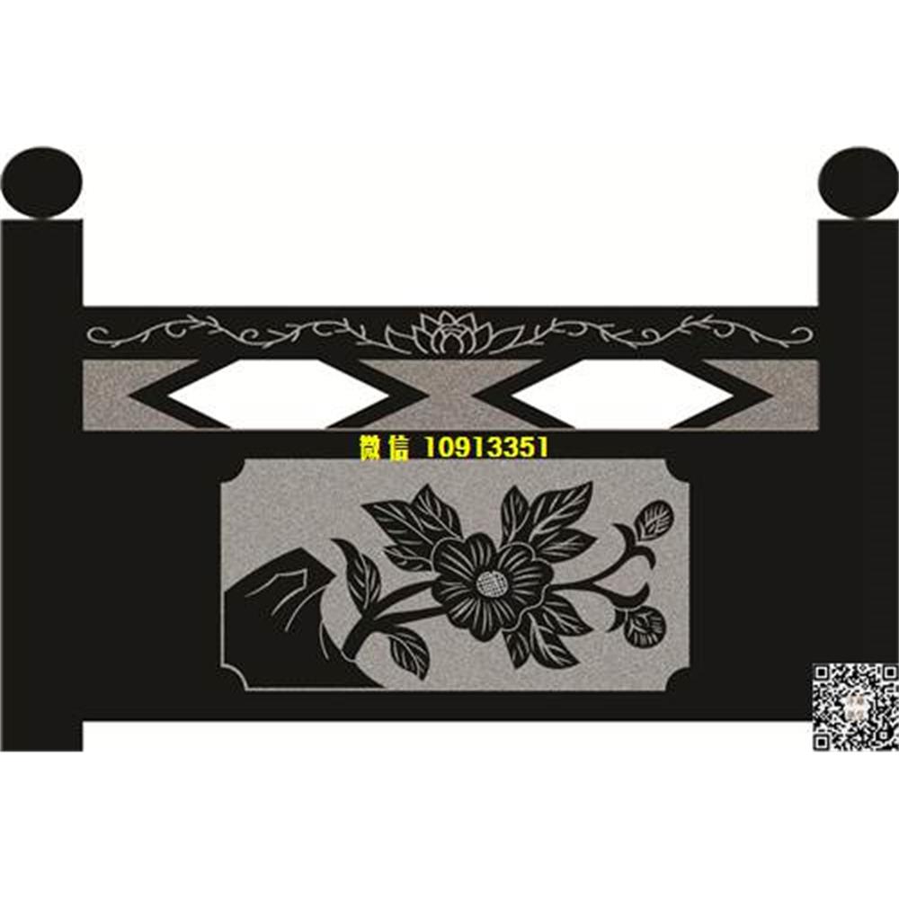 精雕图131牡丹花栏板精雕图线雕图线条图单线铣底图_电脑雕刻plt文泰矢量图精雕图浮雕图